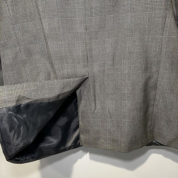 CHAPS Blazer Gray Glen PLAID Men 44L Sport Coat 2 Button Jacket Lined‎ NWOT - Picture 5 of 8